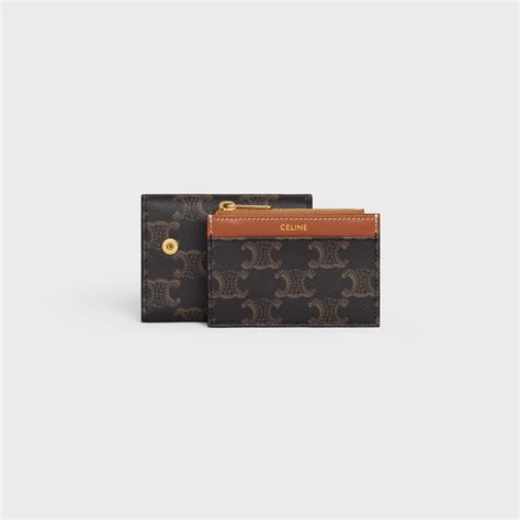 celine frame small wallet|celine compact wallet triomphe.